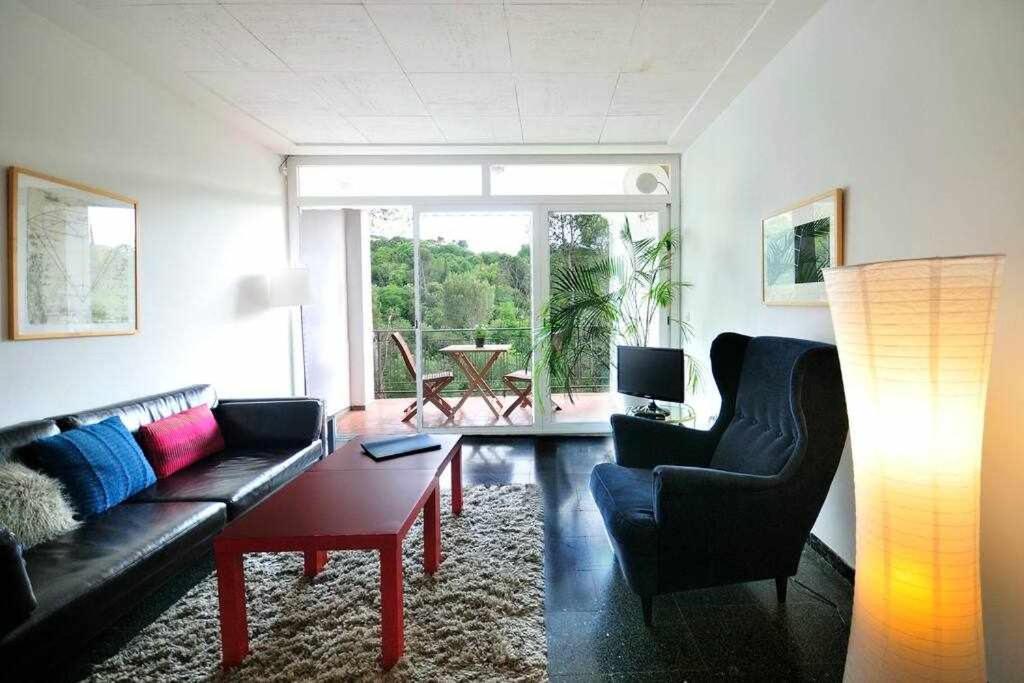 Apartamento con increíbles vistas y terraza en la azotea Girona Exterior foto